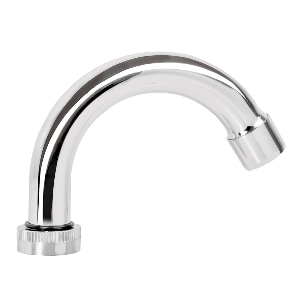 Cuello curvo para mezcladora de lavabo, cromo, BASIC CR-050