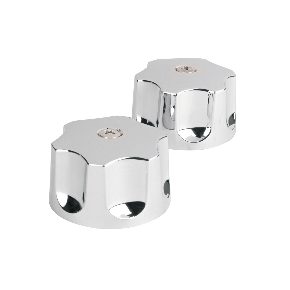 Juego de manerales hex de ABS p/lav-fregadero, cromo, BASIC MMP-100