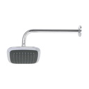 Regadera cuadrada 6', ABS, con brazo y chapetón, cromo, AERO R-510