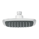 Regadera cuadrada 6', ABS, sin brazo, cromo, AERO R-510S