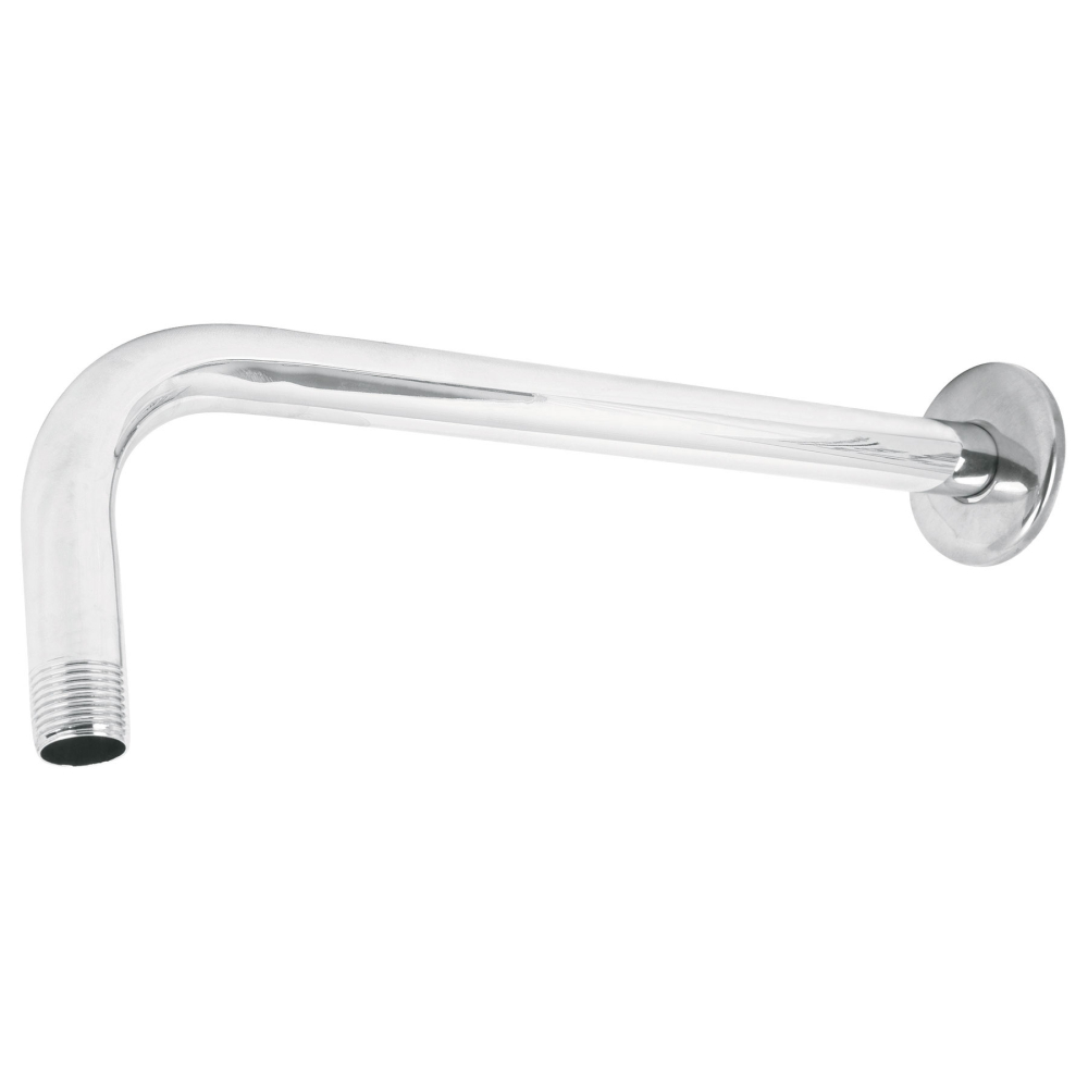 Brazo y chapetón para regadera, 30 cm, cromo, ELEMENT BCH-700