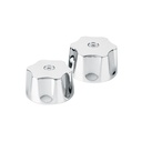 Juego de manerales hexagonales p/lav-fregadero, cromo, AQUA AQMR-86