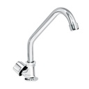 Llave individual fregadero, cuello corto, hexagonal, BASIC F-312