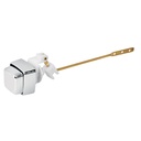 Botón lateral plástico cromado para WC, FOSET PW-020