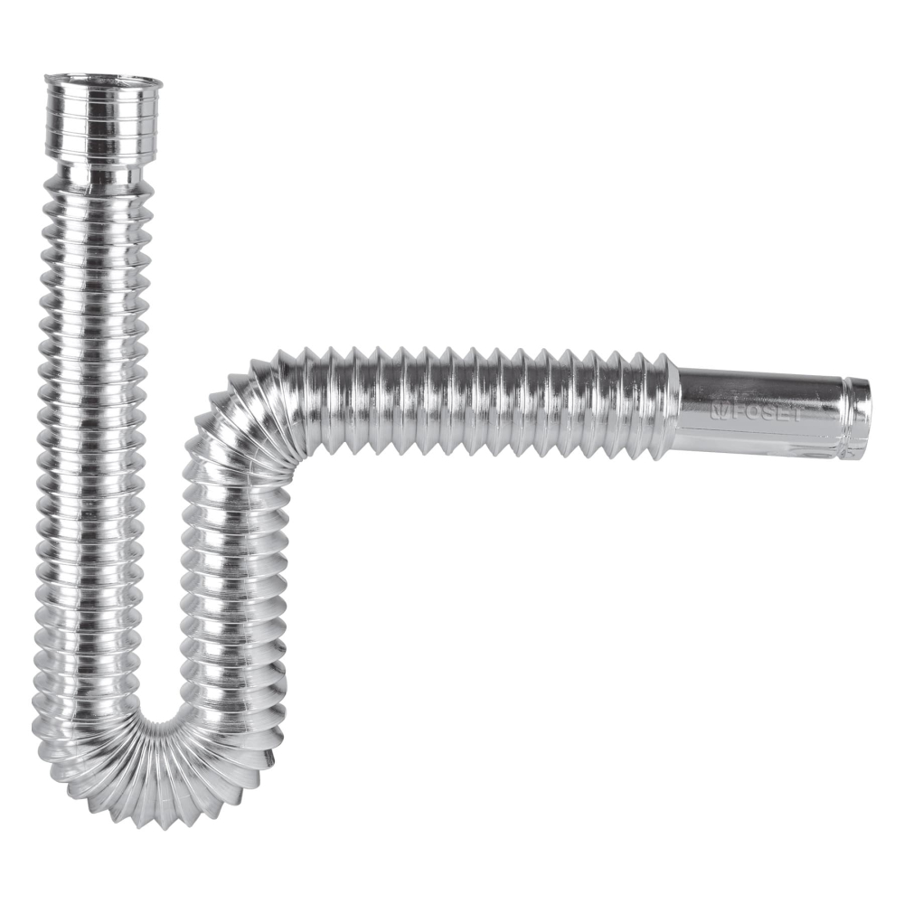 Céspol flexible de polietileno cromado, lavabo o fregadero CE-236
