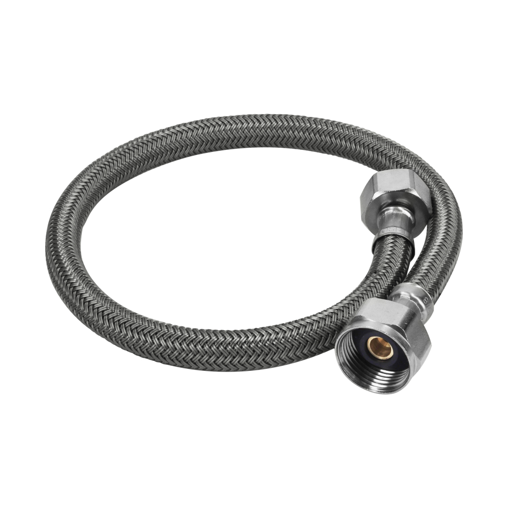 Manguera p/WC, vinilo gris, 1/2' x 7/8', 50 cm FWC-50V