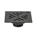 Resumidero cuadrado 4'x4', metálico, negro, FOSET BASIC RS-601M