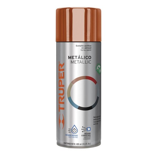 Pintura en aerosol, cobre metálico, bote tradicional, 400 ml PAM-CO-2