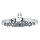 Regadera cromo 8' plato redondo, sin brazo, FOSET ELEMENT R-208S