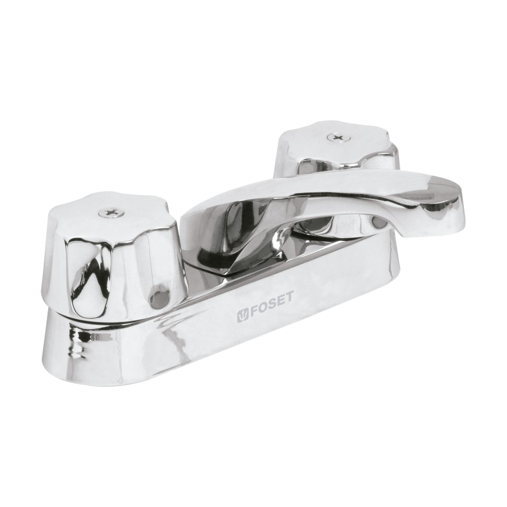 Mezcladora 4' para lavabo, nariz larga, cartucho compresión M-048-C