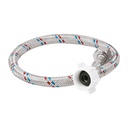 Manguera p/WC, aluminio, 1/2'x7/8', 50cm, plást/metal, BASIC FWC-P50P