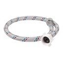 Manguera p/WC, aluminio, 1/2'x7/8', 60cm, plást/metal, BASIC FWC-P60P