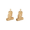 Juego llaves empotrar soldables,1/4 vuelta,sin maneral FOSET E-652SCE