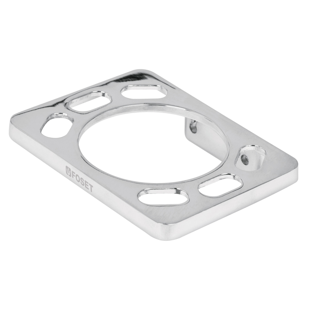 Portavaso cepillero, metálico, cromo, BASIC A-907