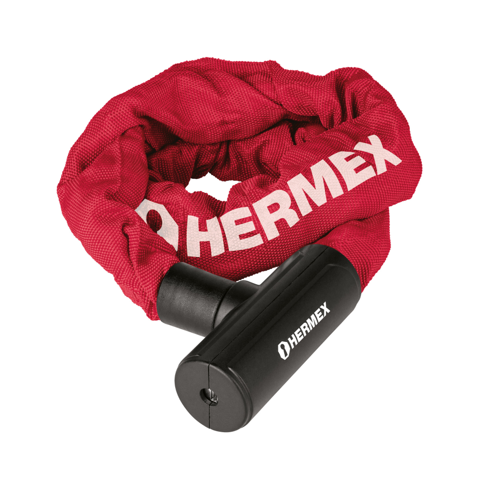 Candado con cadena forrada de 10 mm, HERMEX CB-90