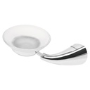 Jabonera metálica con plato de vidrio, FOSET AERO AEA-74