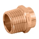 Conector de cobre, rosca exterior 1/2', FOSET CC-611