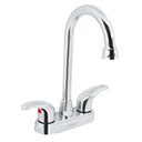 Mezcladora lavabo 4' cromo, tipo bar, palanca, AQUA AQM-62