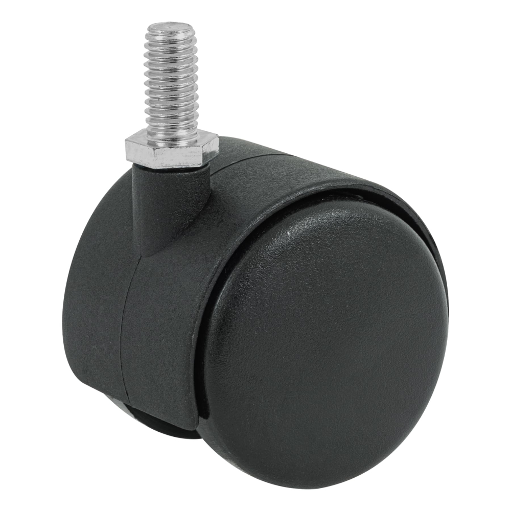 Rodaja tipo yoyo de 50 mm con espiga roscada, FIERO ROY-50ER