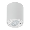 Luminario de sobreponer con spot dirigible, redondo, blanco SOB-402S
