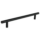 Jaladera de acero, 192mm, línea Cilindro, negro, HERMEX JAL-0364