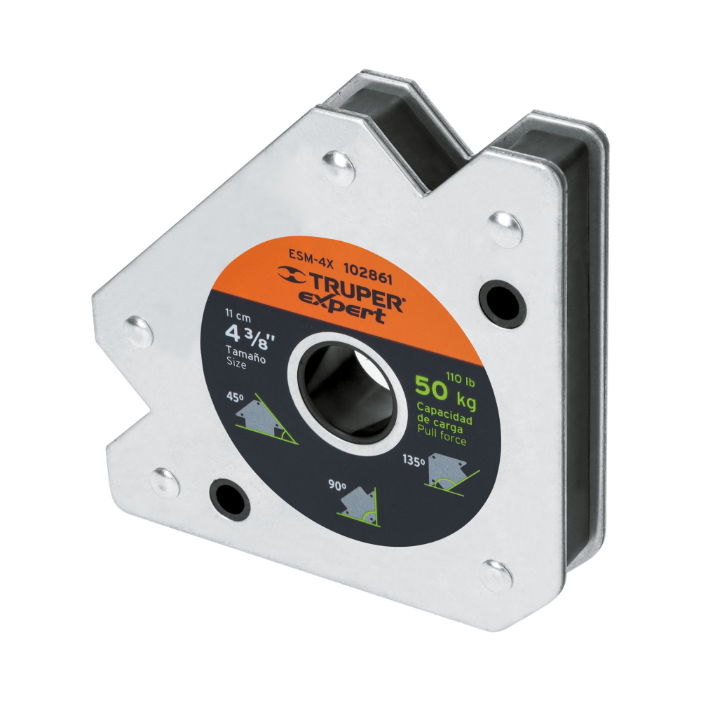 Escuadra magnética para soldar de 4-3/8' carga 50 kg, EXPERT ESM-4X