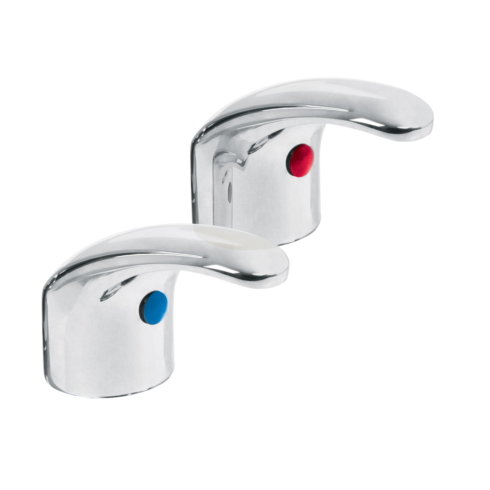 Juego de manerales de palanca p/lav-fregadero, cromo, AQUA AQMM-62