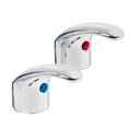 Juego de manerales de palanca p/lav-fregadero, cromo, AQUA AQMM-62