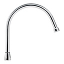 Cuello largo para mezcladora de fregadero, cromo, AQUA AQCR-80