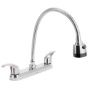 Mezcladora fregadero 8' cromo, cuello flexible, palanca,AQUA AQF-88