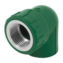 Codo 90° PPR,  1', rosca hembra con inserto metálico, FOSET CV-503