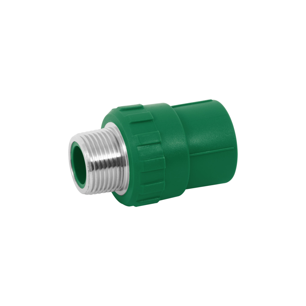 Adaptador PPR 1/2' macho con inserto metálico, FOSET CV-611