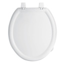 Asiento redondo ligero con tapa para WC, blanco, FOSET BASIC AWC-35B