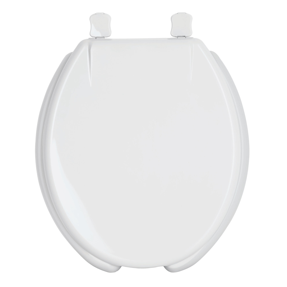 Asiento redondo con tapa para WC, abierto, blanco, FOSET AWC-40B