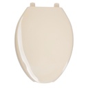 Asiento alargado con tapa para WC, abierto, hueso, FOSET AWC-45H