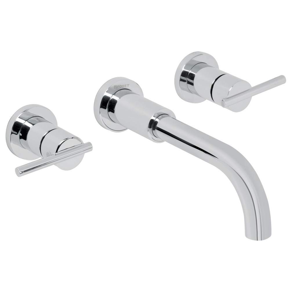 Mezcladora cromo de pared para lavabo, FOSET ELEMENT ELM-92