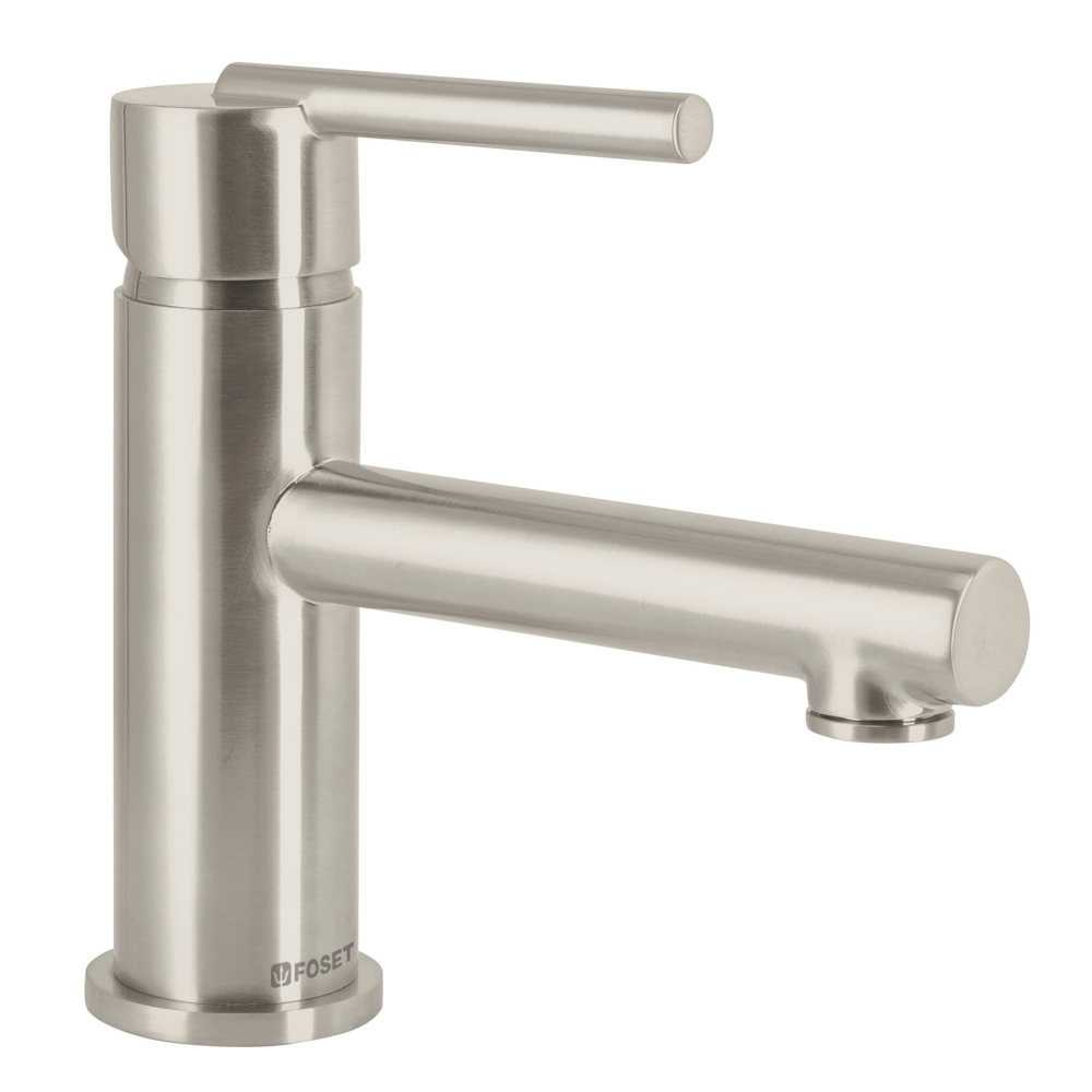 Monomando corto satín para lavabo, FOSET ELEMENT ELM-45N