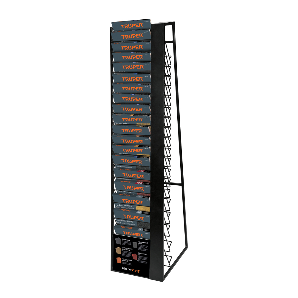 Rack para 19 hojas de lija, TRUPER R-LIJ2