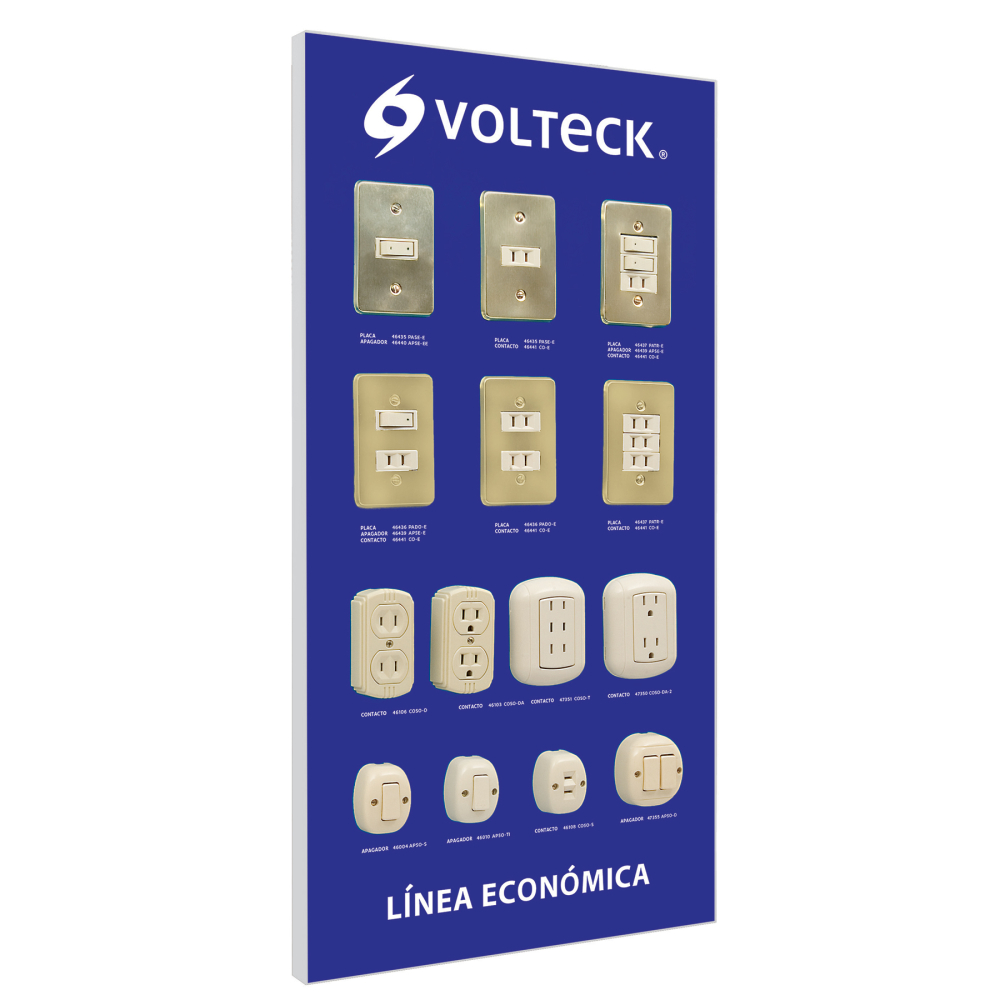 Exhibidor línea económica, VOLTECK EX-LE-VK