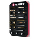 Exhibidor con jaladeras y perillas, 1 tablero, HERMEX EX-HE-JP1