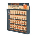 Exhibidor con 30 brocas para router, TRUPER EXMO-ROU