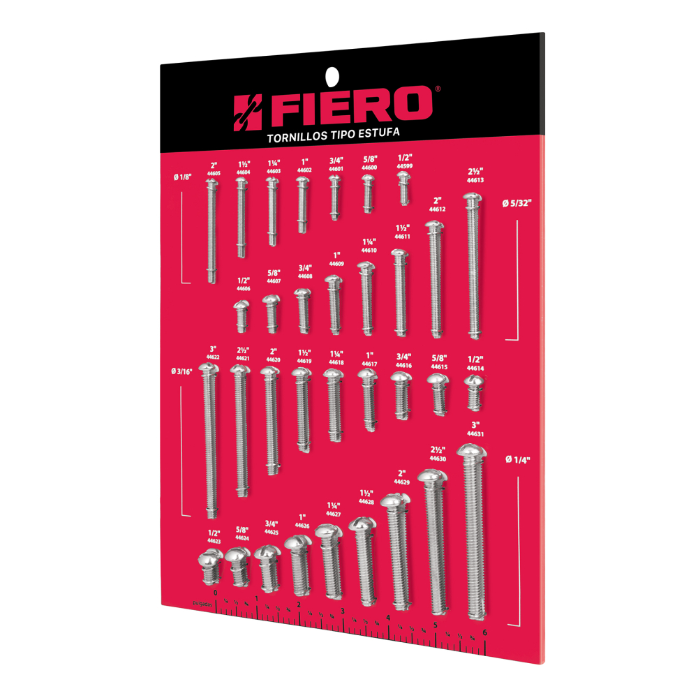 Exhididor FIERO de tornillos tipo estufa EXF-TORE