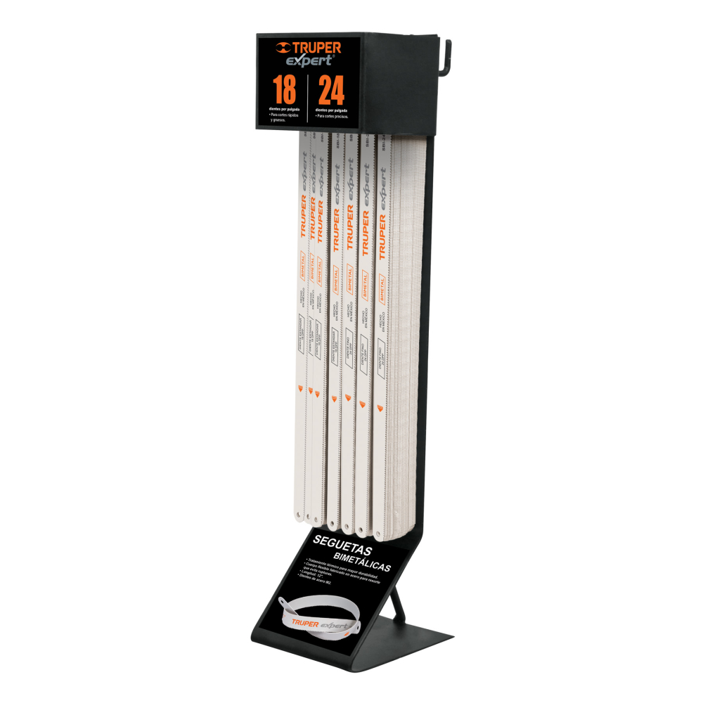 Rack despachador con 300 seguetas DESP-SEG