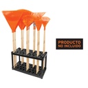Rack de plástico para escobas, Truper R-ES
