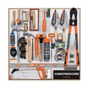 Exhibidor de construcción, 80 x 80 cm, 1 tablero, TRUPER EX80-CON-1T