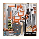 Exhibidor de carpintería, 80 x 80 cm, 1 tablero, TRUPER EX80-CAR-1T