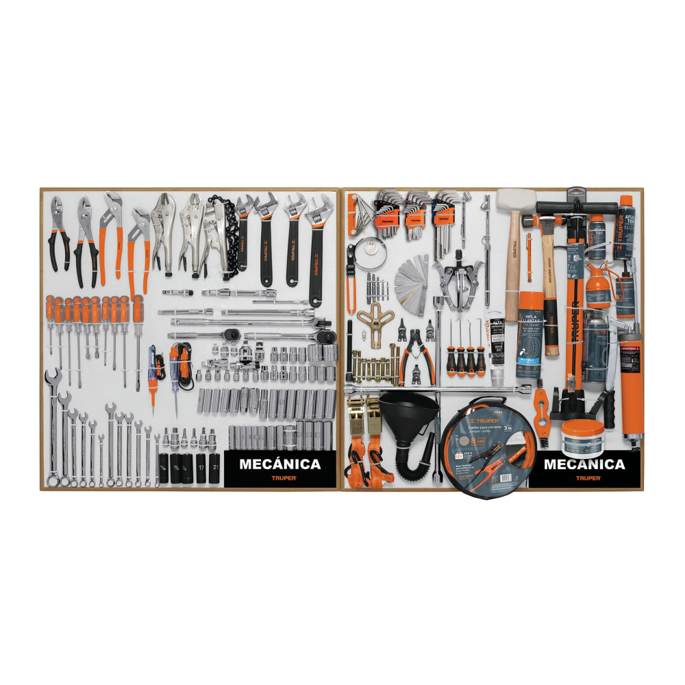 Exhibidor de Mecánica, 80x80 cm, 2 tableros EX80-MEC-2T