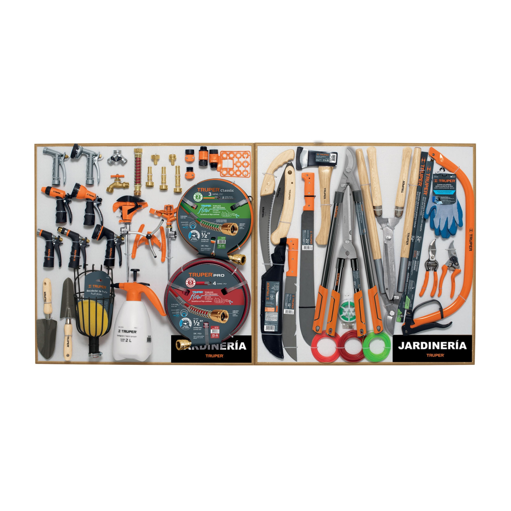 Exhibidor de Jardinería, 80x80 cm, 2 tableros EX80-JAR-2T