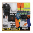 Exhibidor de Seguridad industrial, 80x80 cm, 1 tablero EX80-IND-1T