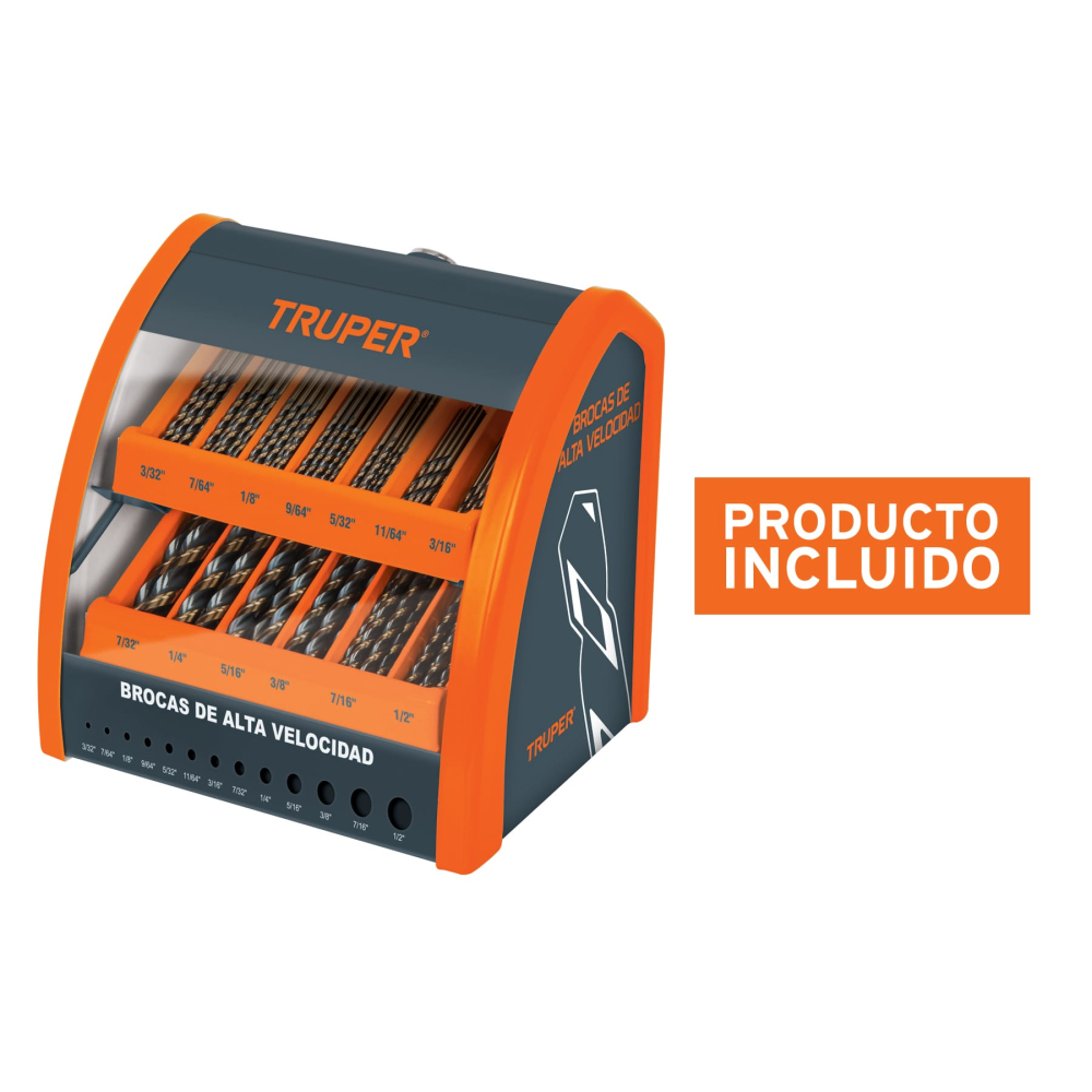 Despachador 13 compartimentos para brocas HSS con producto DESP-BAV-CH-C